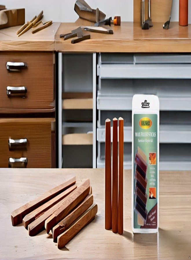 Briwax Rustins Briwax Filler Sticks Dark - Quick Wood Repair for Scratches, Cracks & Nail Holes | Assorted Shades - Image 3