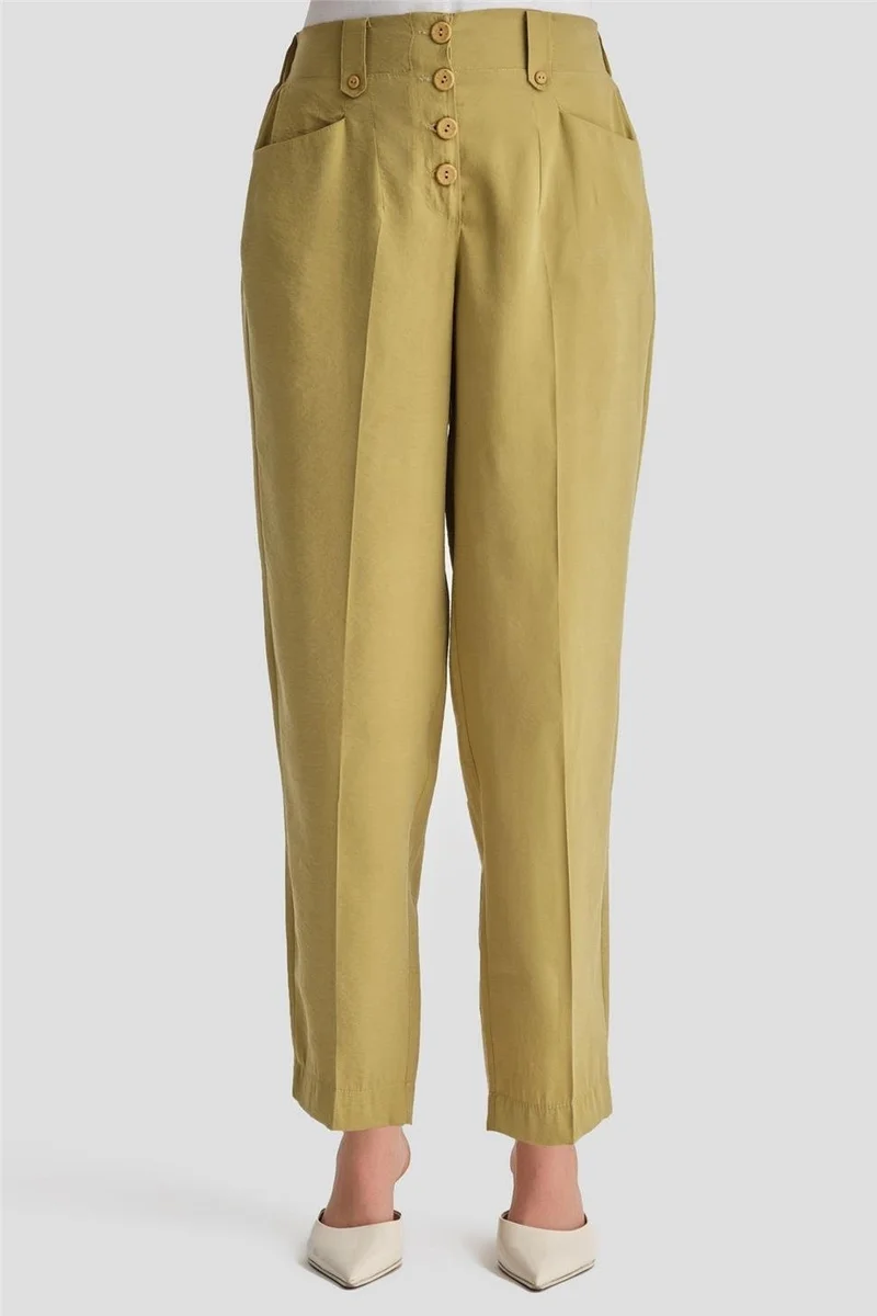 ARMINE Buttoned Modal Trousers 24K2621 Olive