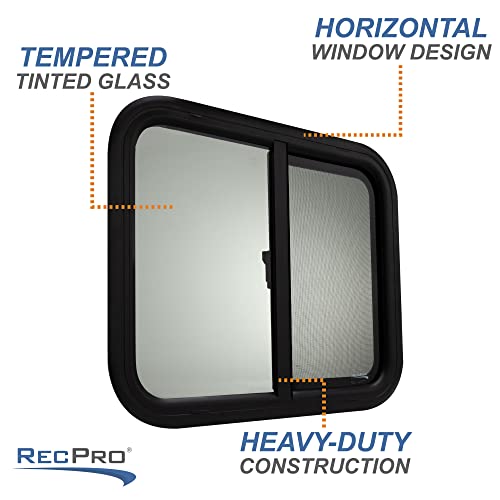 RecPro RV Window | 24"W x 20"H | Teardrop Style | Horizontal Sliding | RV Window Replacement | Made in USA - Image 5