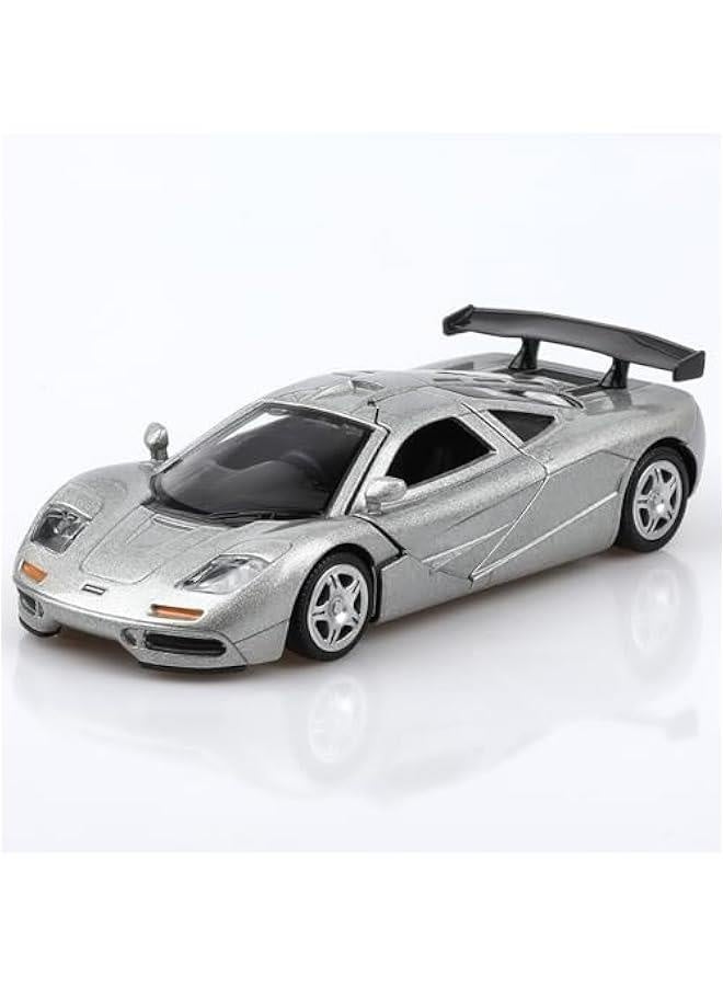 1/36 Scale Mclaren F1 1994 Diecast Cars Models,Pull Back Vehicles Mclaren Toy Cars,Cars Gifts for Boys Girls Silver - Image 1