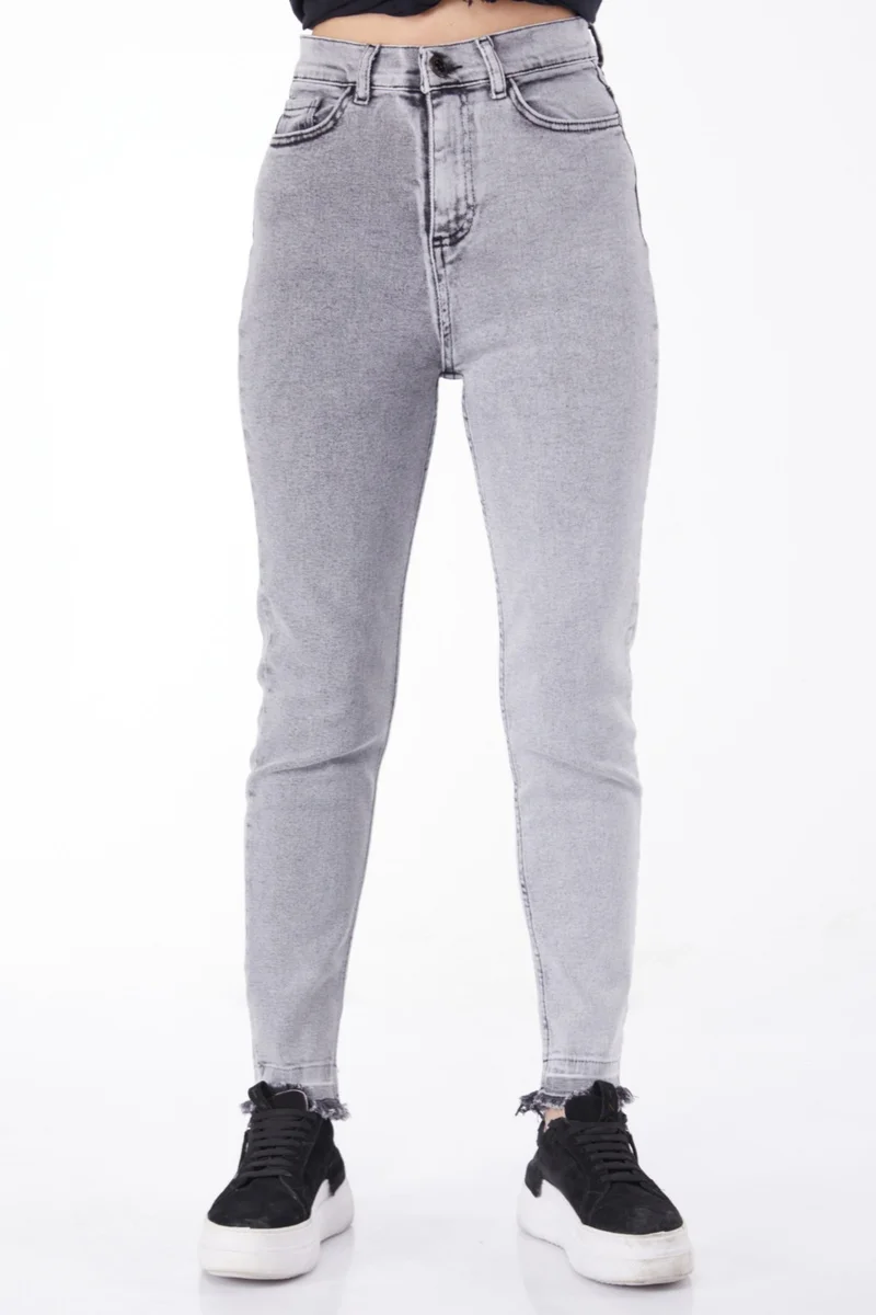 Tofisa Plain Mid Women's Anthracite Jeans - 25092