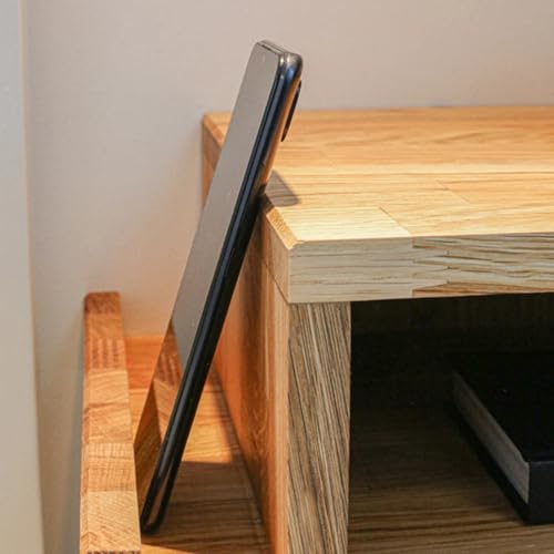 Crysellewoods Curved Wall Shelf with Drawer – Handmade Sheesham Wood Floating Table for Bedroom, Living Room & Entryway – Space-Saving Modern Accent Furniture (Model 11) - Image 5