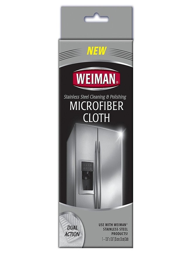 Weiman 1Ct Stainless Steel Microfiber Cloth 2-Pack - Image 1