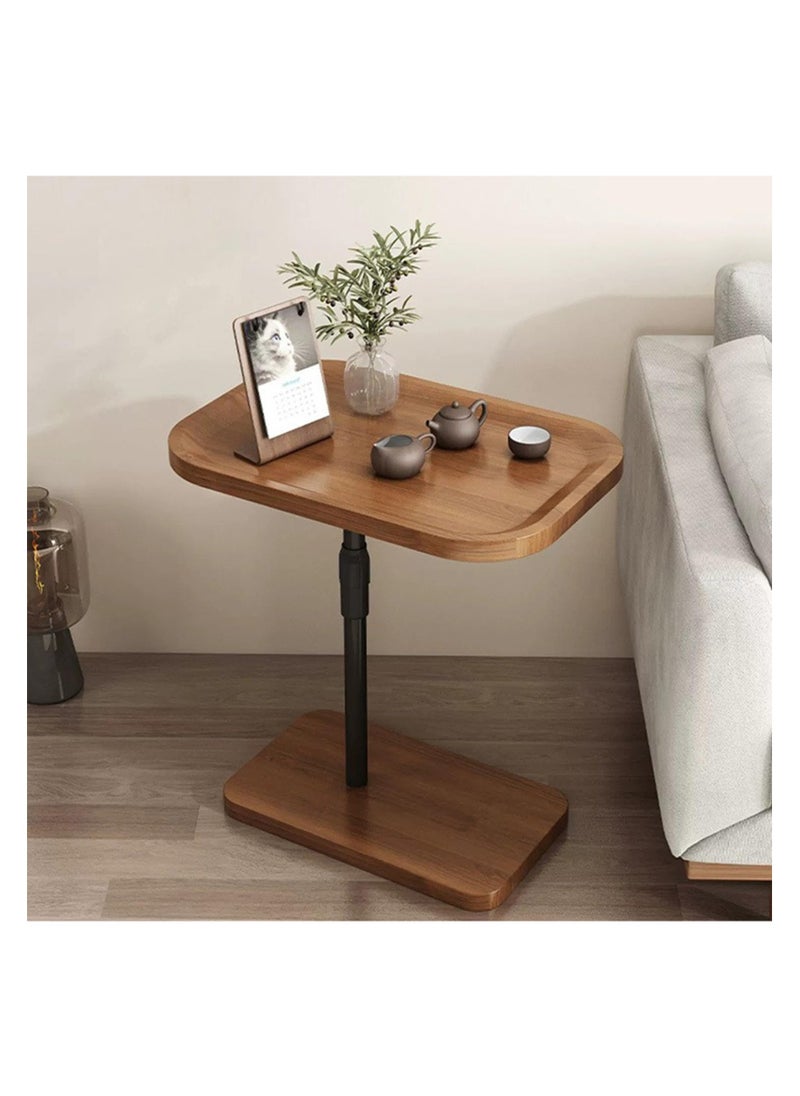 Anmi - Modern Liftable C-Shaped Wooden Coffee Table with Metal Frame – Adjustable Height for Bedroom, Office & Sofa Bed (Space-Saving Design) - Image 1