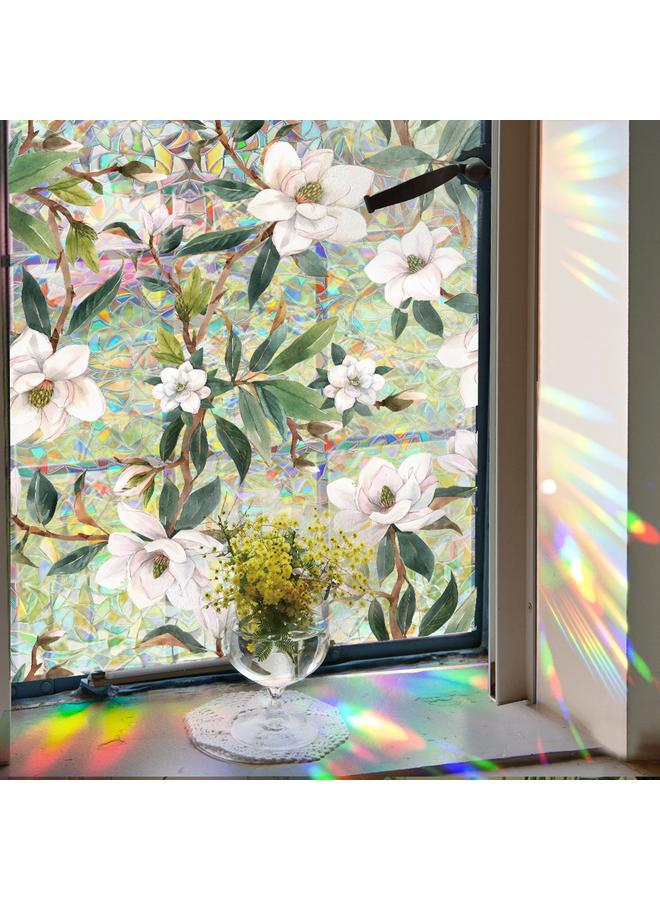 Bluejw XCBL001-047  Colorful Electrostatic Glass Sticker PVC Glue-free Rainbow Green Plant Window Double-sided Color Film - Image 4
