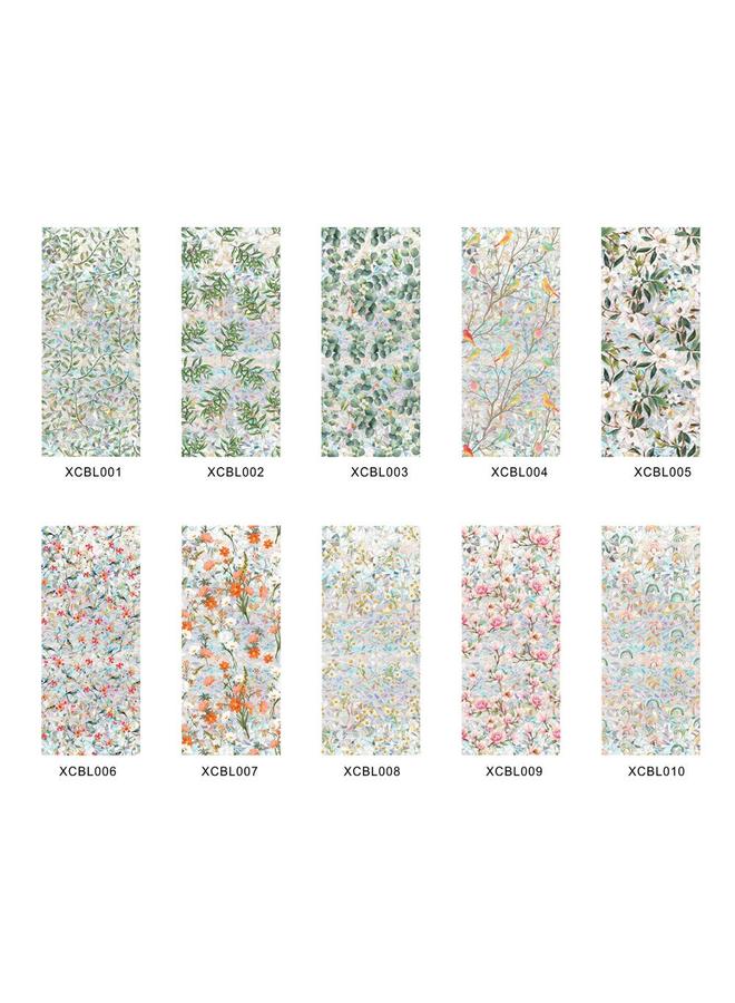 Bluejw XCBL001-047  Colorful Electrostatic Glass Sticker PVC Glue-free Rainbow Green Plant Window Double-sided Color Film - Image 5