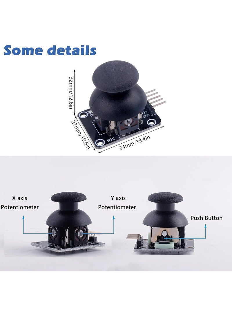 Joystick Module – Dual-Axis Analog Controller with Push Button for Arduino, Raspberry Pi & Robotics Projects - Image 4