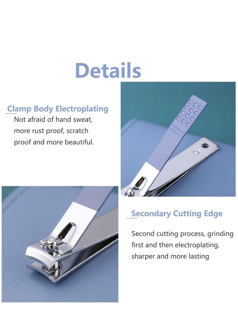 Captaintech 16 In 1 Professional Nail Clipper Manicure Set Blue - Image 4