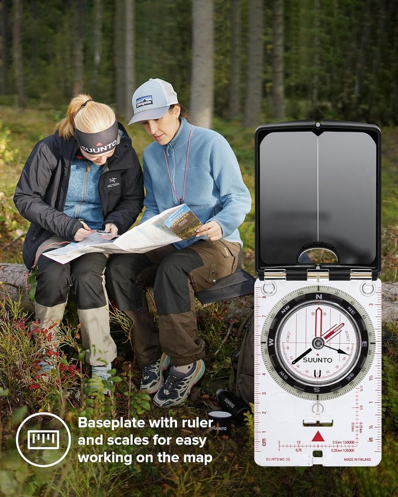 Suunto بوصلة SUUNTO MC-2G العالمية - بوصلة مرآة احترافية للمشي والمغامرين - Image 4