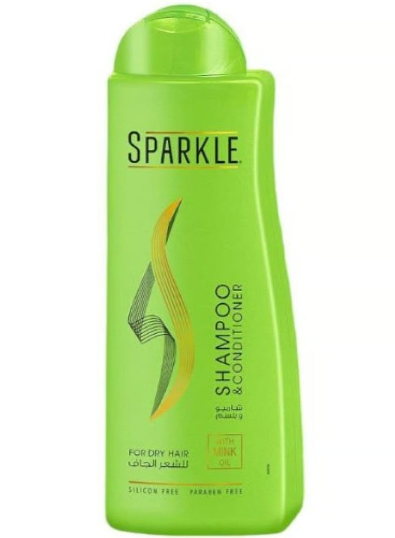 سباركل شامبو وبلسم بزيت المنك للشعر الجاف 170 مل
