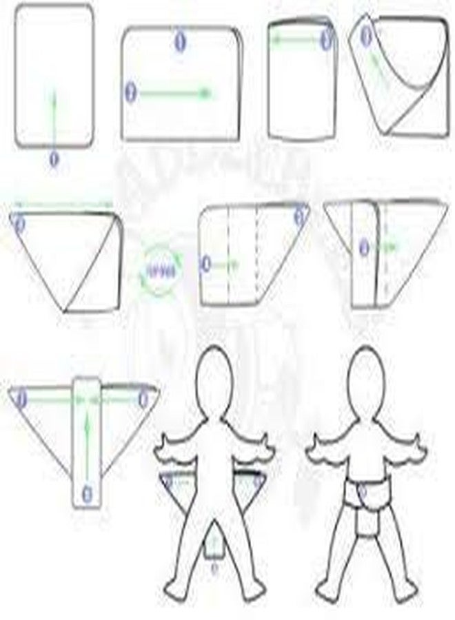 ans Nappy Cloth Set of White Soft Pure Cotton and Highly Absorbent (70x70 cms) (24 Piece Size 70 x 70 cms) - Image 4