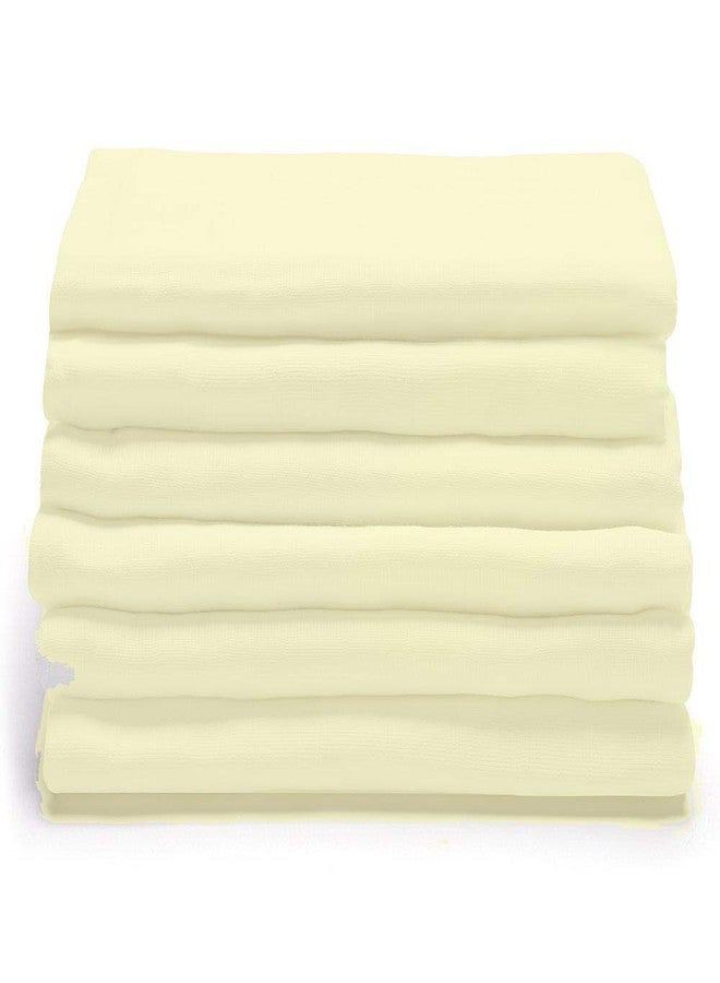 ans Nappy Cloth Set of White Soft Pure Cotton and Highly Absorbent (70x70 cms) (24 Piece Size 70 x 70 cms) - Image 1