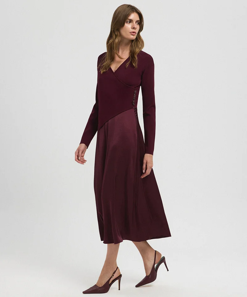 ابيكول Color-Block Wrap Dress