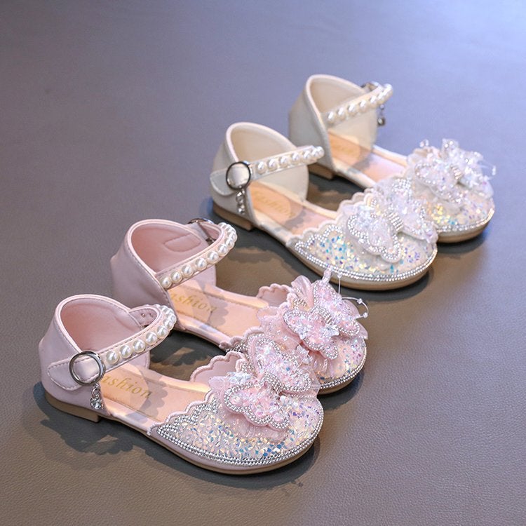 Girls Princess Shoes 2025 Spring New Soft Bottom Crystal Baby Shoes Children'S Performance Princess Shoes - Image 5