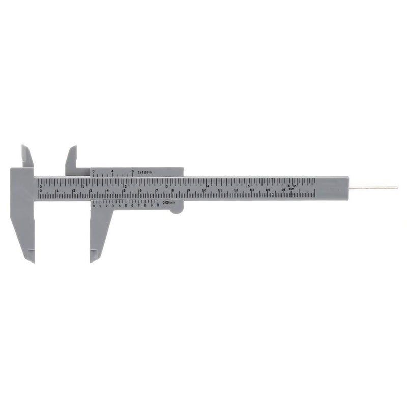 Baxnore Plastic Vernier Caliper Measuring Tool Double Rule Scale For Jewelry Industrial - Image 1