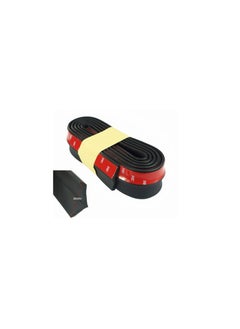 Samurai SAMURAI UNIVERSAL RUBBER FRONT SPOILER MATT BLACK-DYT 7168BK  - Image 1