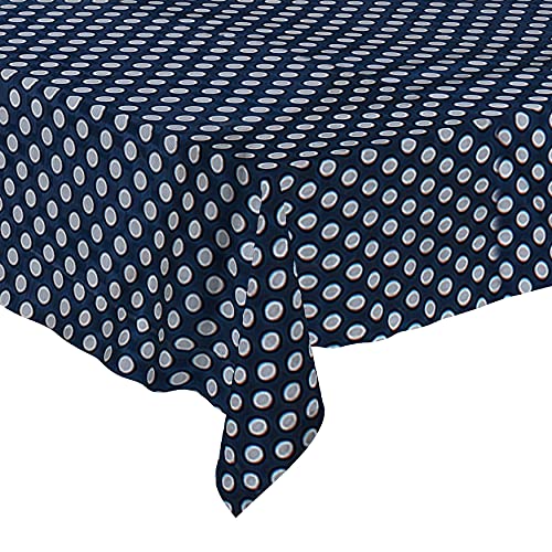 Wings Star Dining Table Cover for 6 to 8 Seater, 60 x 90 inch Size, Waterproof and Dustproof (Doted Blue, 60x90 inch- 6-8 Seater) - Image 5