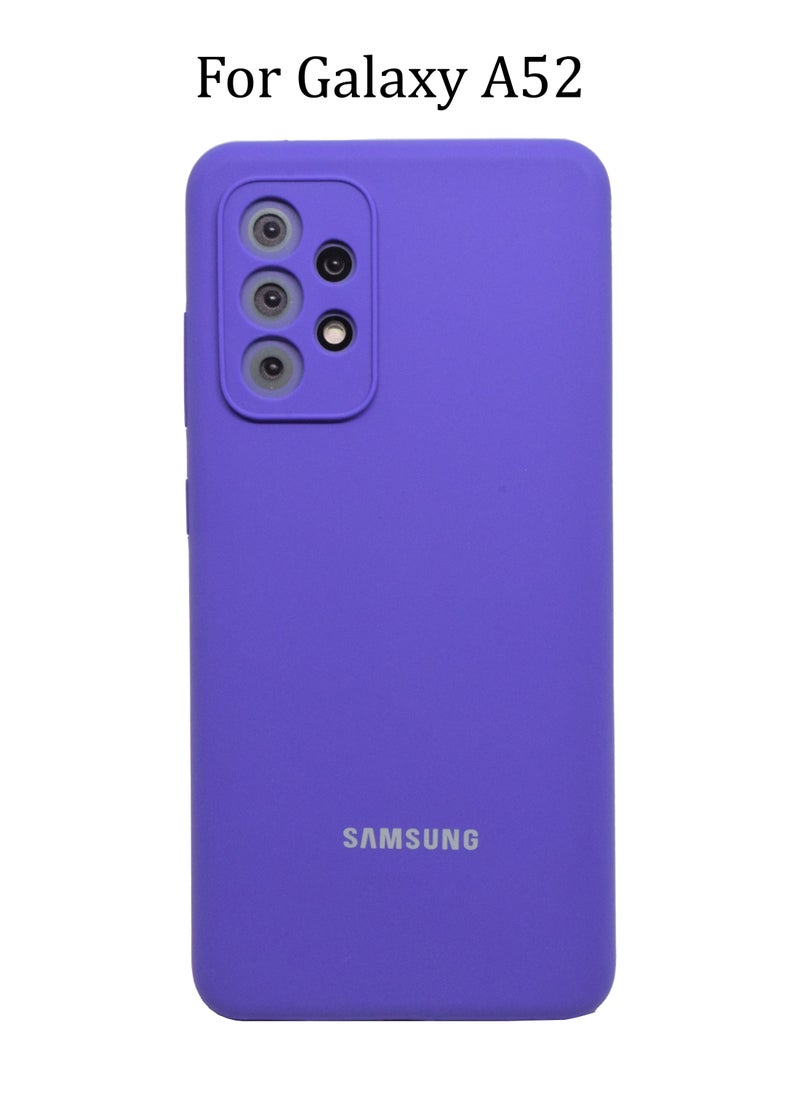 Galaxy - Silicone Protective Cover for Samsung Galaxy A52 Slim Stylish Case with Inside Microfiber Lining - Image 1