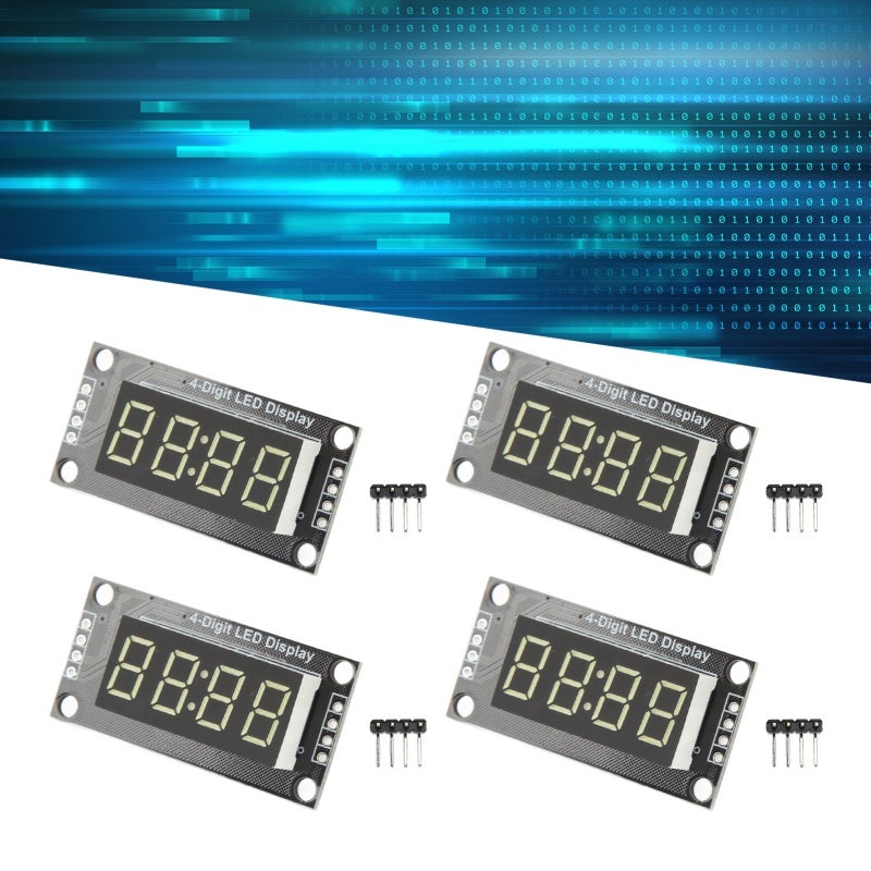 4 Digit 7 Segment LED Display Module - 0.36in Clear Viewing Premium PCB TM1637 Drive Chip for Smart Control Machine Equipment - Image 4