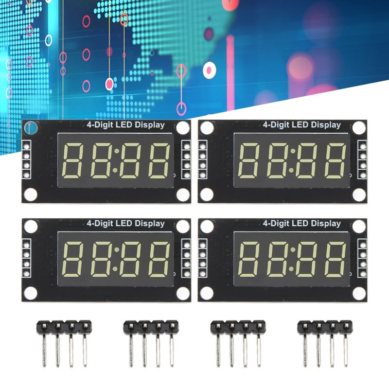 4 Digit 7 Segment LED Display Module - 0.36in Clear Viewing Premium PCB TM1637 Drive Chip for Smart Control Machine Equipment - Image 5
