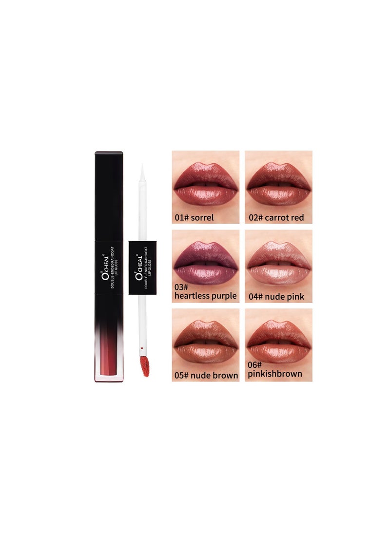 Me Now Dual Ended Longwearing Matte Liquid Lipgloss 04 Nude Pink  - Image 3