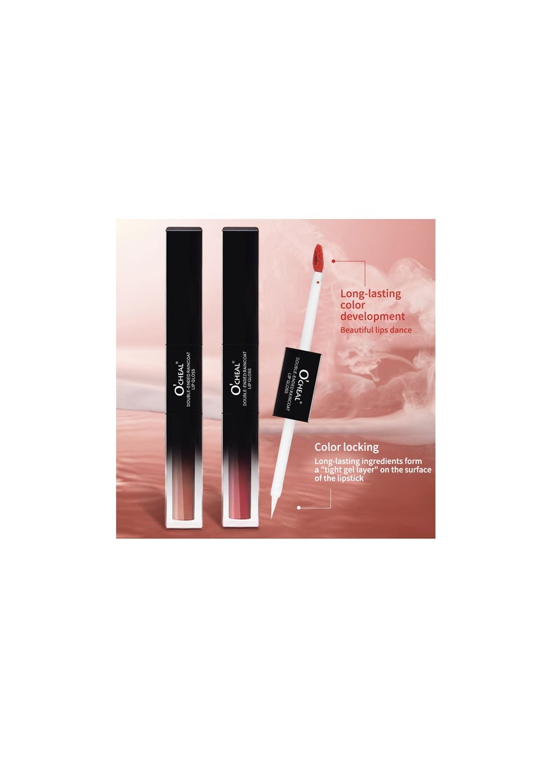 Me Now Dual Ended Longwearing Matte Liquid Lipgloss 04 Nude Pink  - Image 5