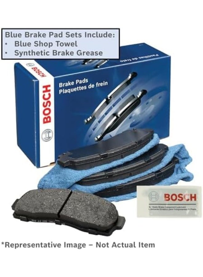 BOSCH BE905 Blue Ceramic Disc Brake Pad Set - Compatible With Select Infiniti EX, FX, G, JX, M, Q, QX; Nissan Altima, Juke, Leaf, Maxima, Murano, Pathfinder, Quest, Rogue, Sentra, Z + More; REAR - Image 2
