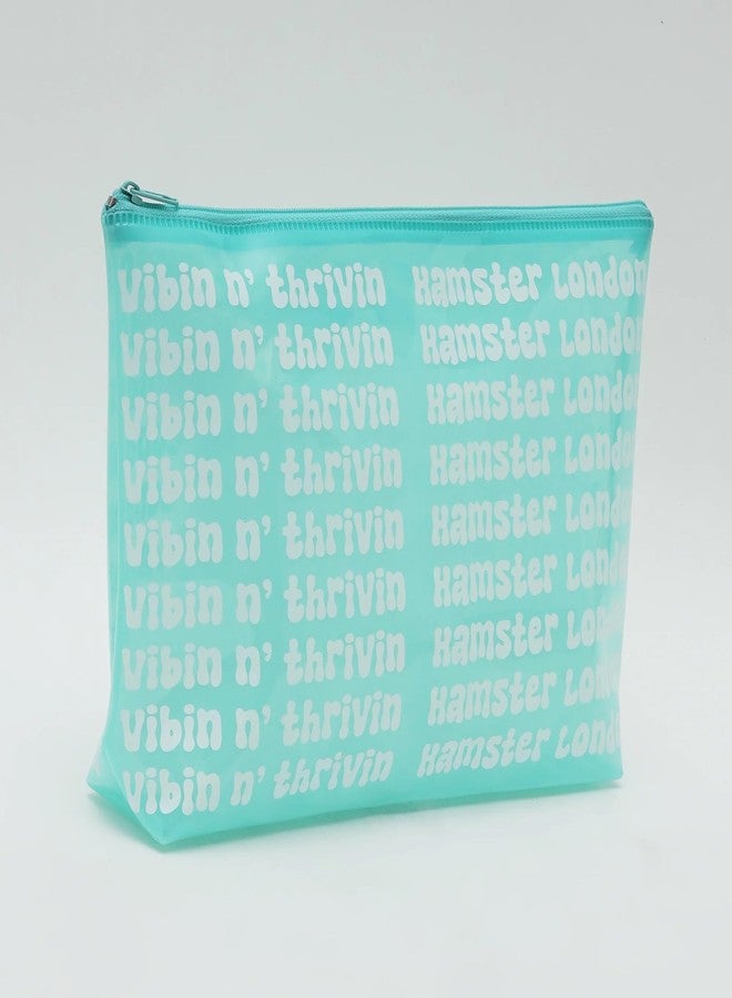 Hamster London Hampton Boat Pouch Stationary & Cosmetics, Waterproof,Stationary Pouch-26x18x6cm (Aqua) - Image 2