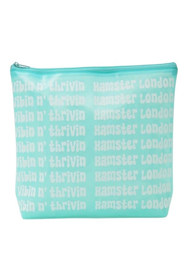 Hamster London Hampton Boat Pouch Stationary & Cosmetics, Waterproof,Stationary Pouch-26x18x6cm (Aqua) - Image 1