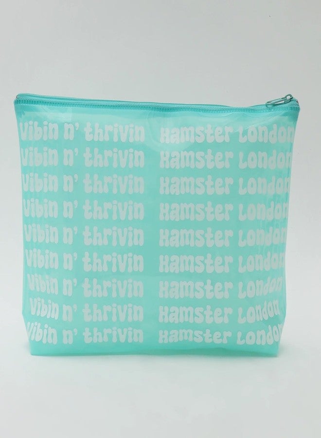 Hamster London Hampton Boat Pouch Stationary & Cosmetics, Waterproof,Stationary Pouch-26x18x6cm (Aqua) - Image 4