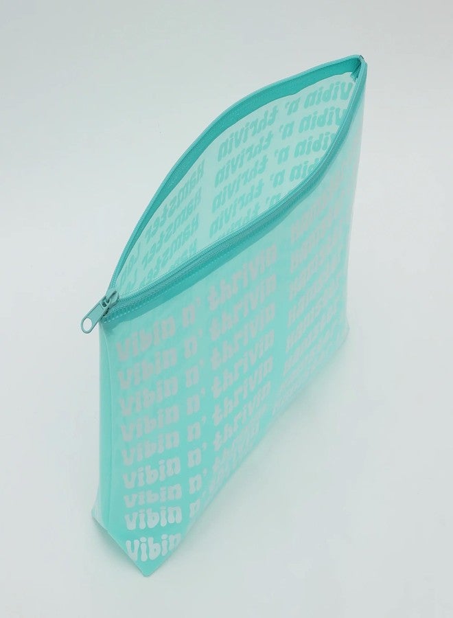 Hamster London Hampton Boat Pouch Stationary & Cosmetics, Waterproof,Stationary Pouch-26x18x6cm (Aqua) - Image 3