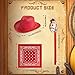 Toulite 36 Pcs Western Cowboy Party Costume Set Cowboy Hats Paisley Bandanas Inflatable Stick Horses for Western Party FavorsMix Color - Image 4
