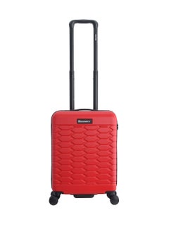 Discovery Discovery Reptile ABS Hardshell Small Cabin Carry-On Luggage Red, Durable Lightweight Suitcase, 4 Double Wheel With TSA Lock Trolley Bag (20 Inch).  - Image 1