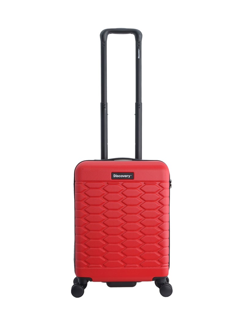 Discovery Reptile ABS Hardshell Small Cabin Carry-On Luggage Red, Durable Lightweight Suitcase, 4 Double Wheel With TSA Lock Trolley Bag (20 Inch). - pzsku/Z8F6A164B3E99F8EBFD31Z/45/_/1720610203/37f0b4b8-4c67-48b5-ad93-60b13ff30dc7