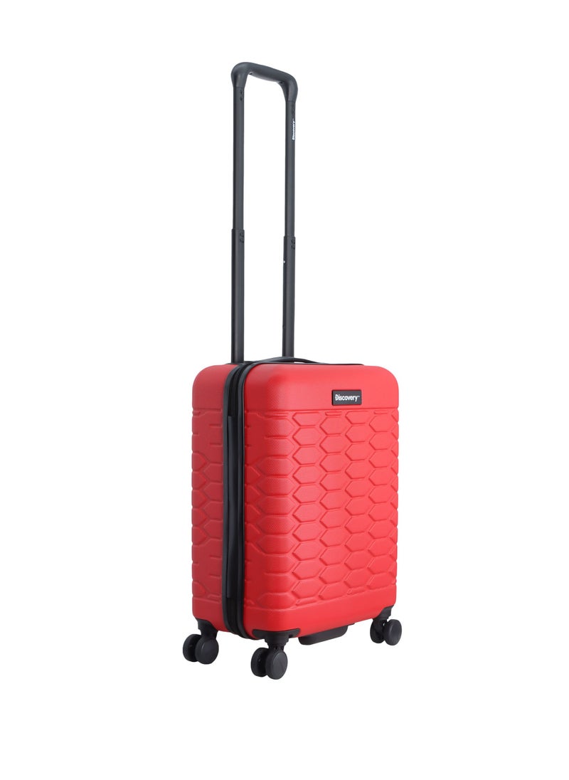 Discovery Reptile ABS Hardshell Small Cabin Carry-On Luggage Red, Durable Lightweight Suitcase, 4 Double Wheel With TSA Lock Trolley Bag (20 Inch). - pzsku/Z8F6A164B3E99F8EBFD31Z/45/_/1720610230/174b9b98-916b-4632-92d3-83ba6039caef