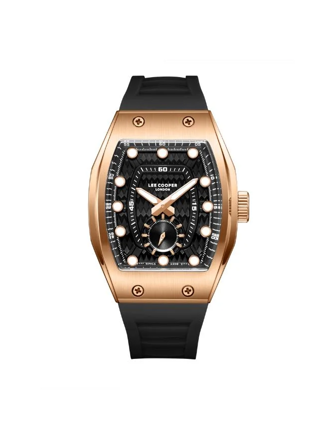 Lee Cooper Men's Silicone Analog Watch LC08264.451 - 42x54,4 mm