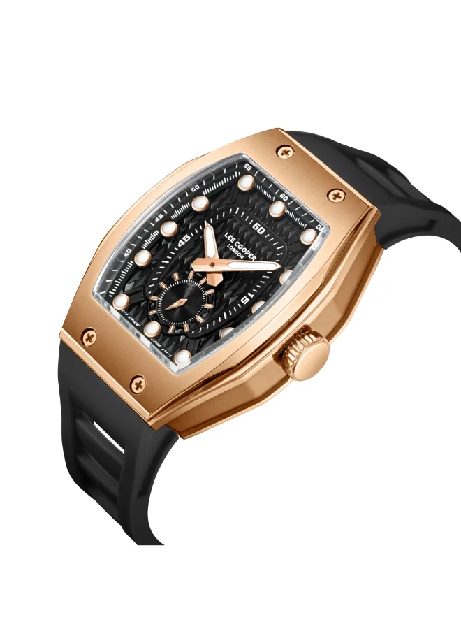 Lee Cooper Men's Silicone Analog Watch LC08264.451 - 42x54,4 mm