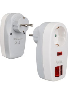 VEA VE-22419 16 Ampere - 3500 Watt Single Surge Protected Socket with LED Indicator and Switch  - Image 2