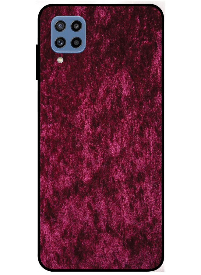 EYE CATCH - Protective Case Cover For Samsung Galaxy M32 4G Smart Series Printed Protective Case Cover for Samsung Galaxy M32 4G Maroon Texture - Image 1