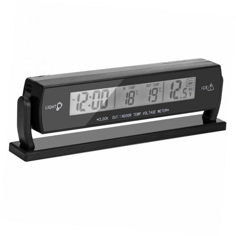 Digital Thermometer For Car With LED Backlight Voltage Monitor Date Display - Image 2