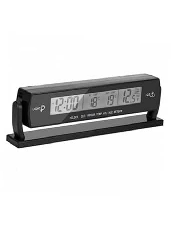 Digital Thermometer For Car With LED Backlight Voltage Monitor Date Display - Image 1