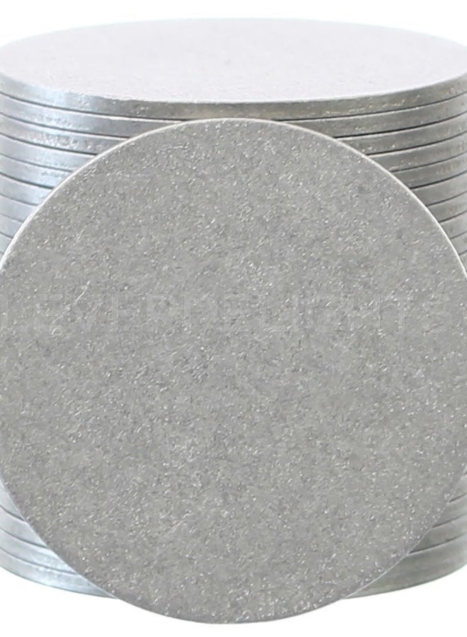 CleverDelights 1.5" Round Stamping Blanks - 50 Pack - 14GA (.063") Aluminum Discs Tags - Image 1