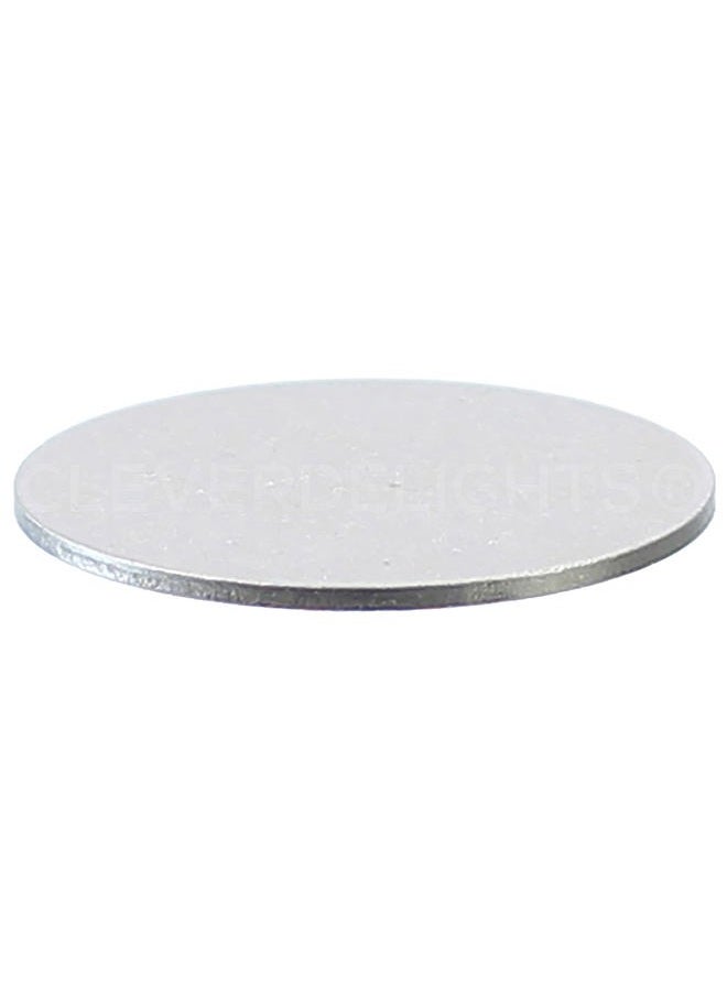 CleverDelights 1.5" Round Stamping Blanks - 50 Pack - 14GA (.063") Aluminum Discs Tags - Image 2