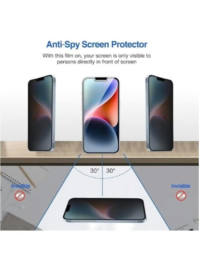 Nano Glass Privacy Screen Protector Anti-Fingerprint iPhone 13 Pro Max, iPhone 14 Plus Hardness  - Image 3