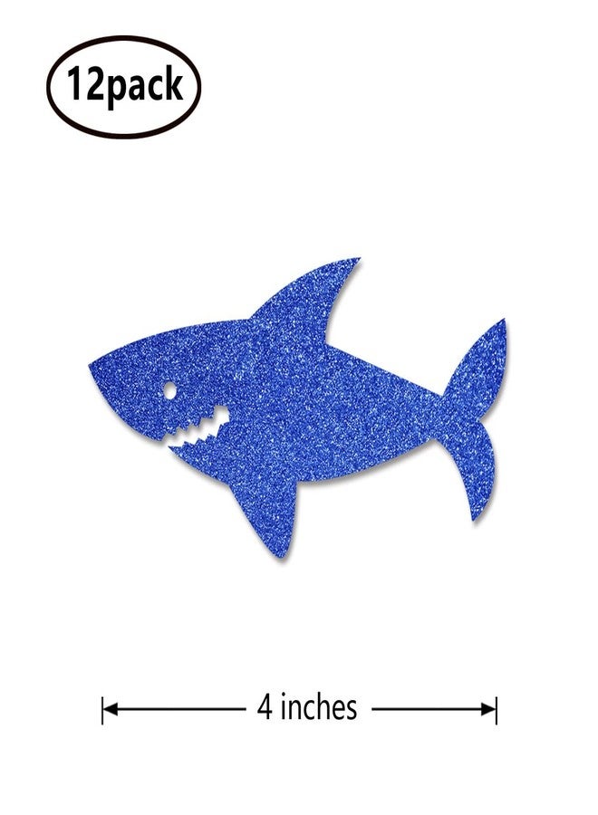 MAGJUCHE Shark Centerpiece Sticks, 12-Pack Table Topper Double-Sided Birthday Baby Shower Party Decorations - Image 3