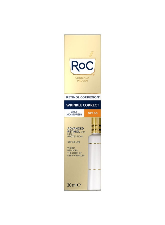 RETINOL CORREXION WRINKLE CORRECT DAILY MOISTURISER SPF30 30ML