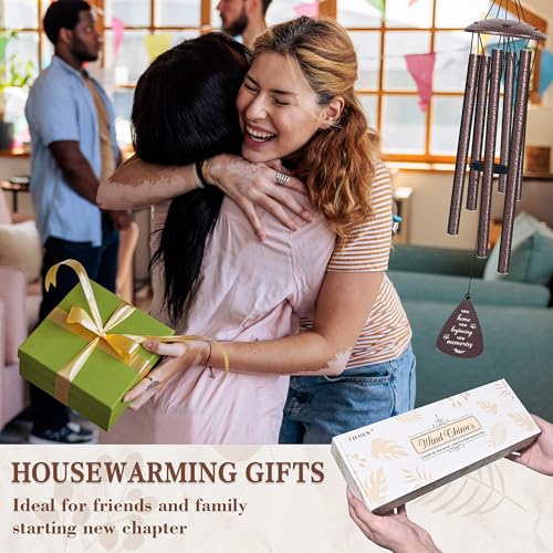 vifoew House Warming Gifts New Home, 32" Bronze Wind Chimes Housewarming Gifts, New Home Gift Ideas for Women Men Homeowners Couples Family Friends, Unique First Home Gift for Apartment Decor - Image 2