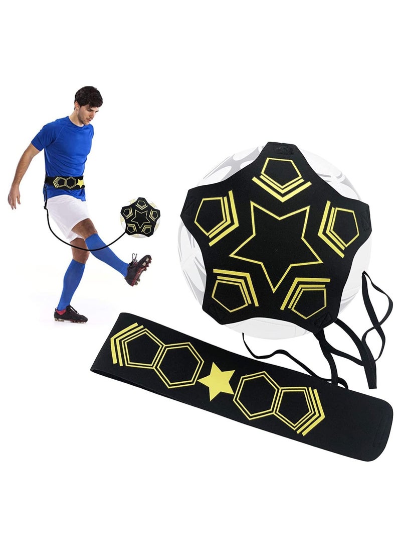 KASTWAVE Football Kick Trainer Adjustable Soccer Training Belt Soccer Training Aid Football Training Equipment for Kids and Adults Perfect for Football Skills Improvement Suitable for 3 4 5 Balls  - Image 1
