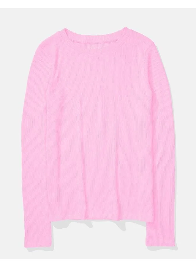 American Eagle AE Plush Long-Sleeve Tee