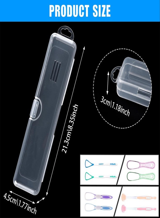 Wiojtry Tongue Scraper Case, Tongue Scraper Case Only, Tongue Scraper Travel Case, Tongue Cleaner Case, Case for Tongue Scraper, Tongue Scraper Holder, Transparent Tongue Cleaner Case - Image 2